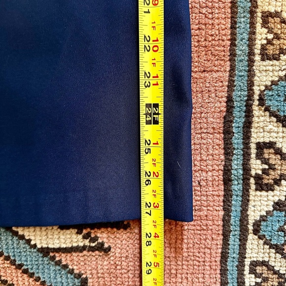 AB studio preppy vintage corpcore business core classic navy sheath dress sz 4 - Picture 9 of 13